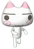 happy white kitty