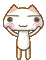 jumping white kitty