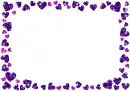 frame made of hearts