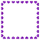 frame made of hearts