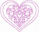 heart made of hearts