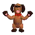 3d doggy clapping