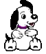 sitting dog