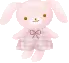 pink bunny with a dress