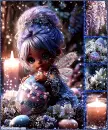 Spring Easter Collage Fantasy Background - Set 2 - Style 4