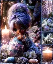 Spring Easter Fantasy Collage Background - Set 2 - Style 5