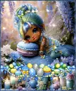 Fantasy Easter Spring Background Collage - Set 1 - Style 2