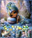 Fantasy Easter Spring Background Collage - Set 1 - Style 4