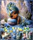 Fantasy Easter Spring Background Collage - Set 1 - Style 5