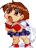 impressed anime girl chibi