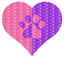 heart with paw print