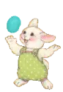 bunny juggling an egg