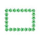 frame with paw prints