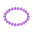 frame with paw prints