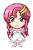 doll with white dress talking