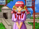 anime girl blinking