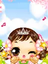 doll with flowers
