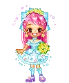 doll with flowers