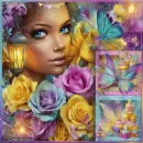 Beautiful Easter woman