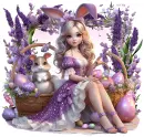 Purple Bunny Girl 