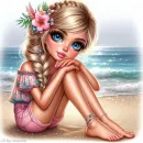 Pretty Beach Girl
