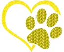 heart and paw print