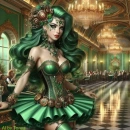 St Paddy steam punk girl