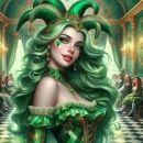 St Paddy jester girl 