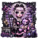 Birthday Goth girl