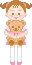 small doll with a teddy bear