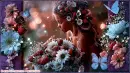 Strawberries and Butterflies Welcome Banner - Style 2