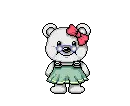 love girl bear with glasses