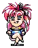 anime girl sitting