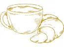coffee with croissant