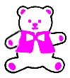 waving white bear