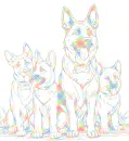 dog German Shepherds 