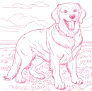 dog Golden retriever