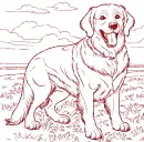dog Golden retriever 