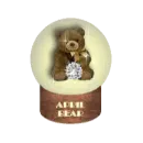 April bear snow globe