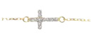 diamond cross bracelet