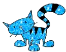 blue cat glitter