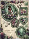 Fairy Fantasy Vintage Collage Background - Style 3