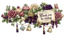 Thank You For Visiting - Vintage Postcard - Style 2