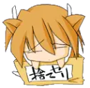 sad cat anime girl