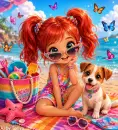 Fun day at the beach cutie 