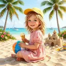 Cute Girl at the Beach
