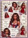 London Girl Journal Style Collage Background - Style 2