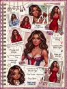 London Girl Journal Style Collage Background - Style 3