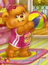bear playing ball
