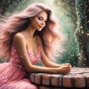 Pretty lady reflecting #2